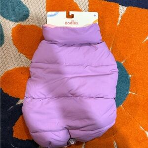 Oodles Lilac Puffer Dog Jacket